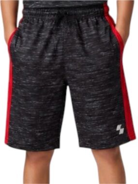 The Children’s Place Sport Boys Gray and Red Basketball Shorts Size Large